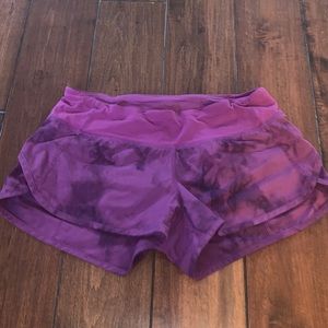 Purple tie-dye Lulu Lemon shorts size 2